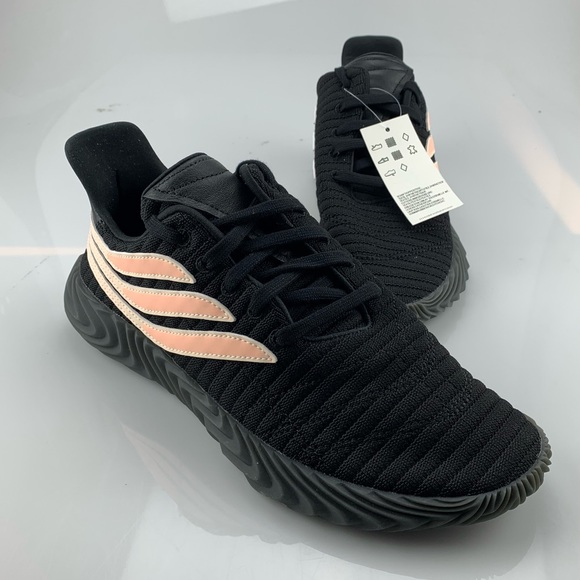 Adidas Sobakov Core Black Chalk Coral Sneakers New - Picture 7 of 7